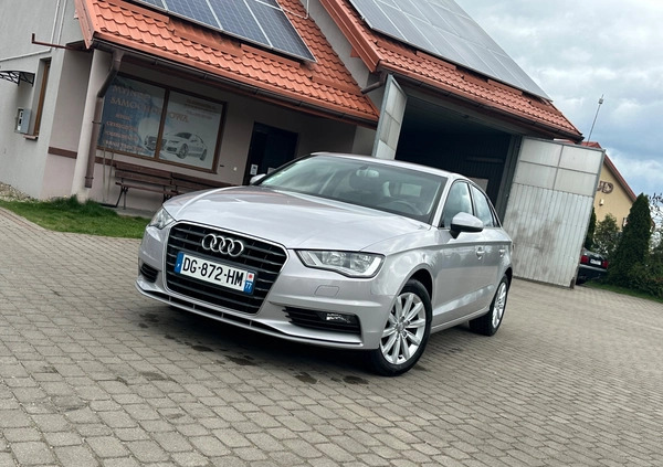 Audi A3 cena 49900 przebieg: 169555, rok produkcji 2015 z Ostrołęka małe 172